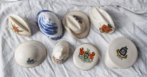 crested ware headgear of WWI and before
