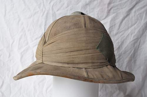 WWI Wolseley Sun helmet