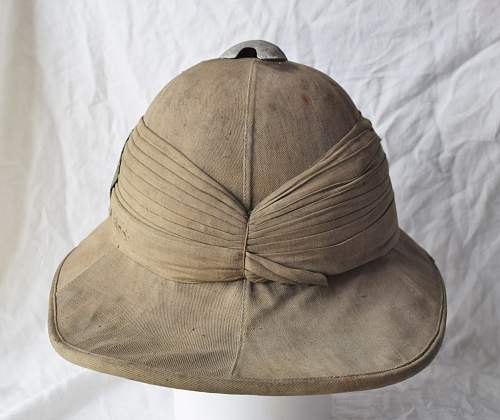 WWI Wolseley Sun helmet