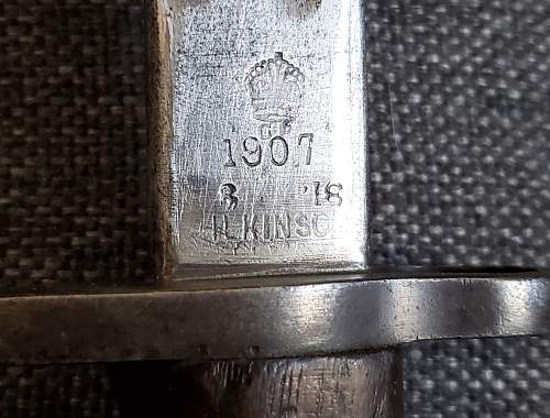 1907 Bayonet With Khaki Paint