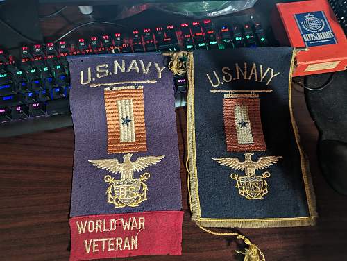 US naval service banners