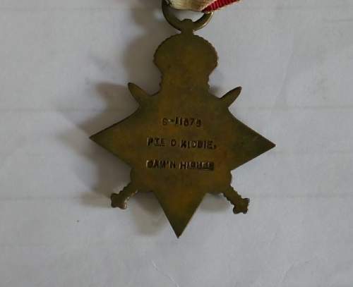 Lieutenant D. Kiddie Military Cross