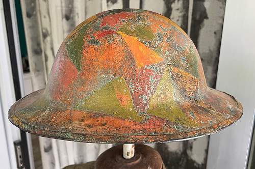 AEF helmet with dazzling camo.