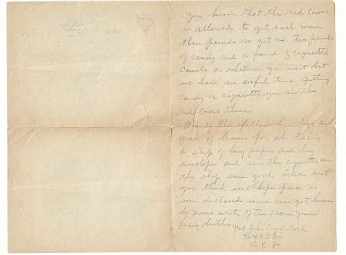 WW1 Era Letter Written by U.S. Soldier in France. “I hope peace is soon declared”.