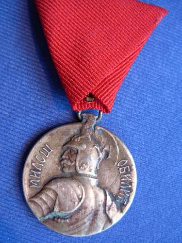 Serbia the bravery medal wwi