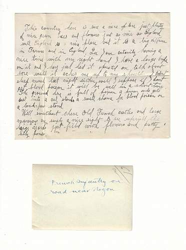 WW1 Era Photos &amp; Letter Written by U.S. Serviceman in France. He writes about blood poisoning, German Treatment of POW’s, France, and much more.