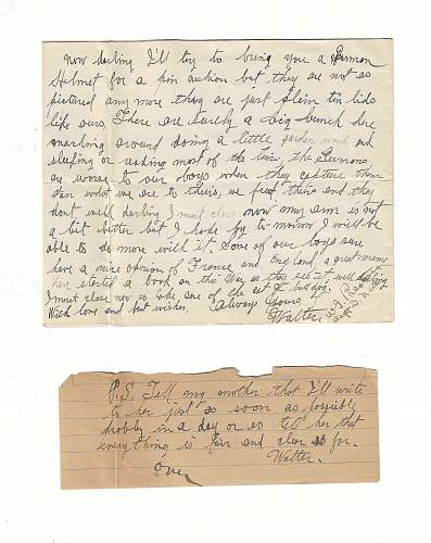 WW1 Era Photos &amp; Letter Written by U.S. Serviceman in France. He writes about blood poisoning, German Treatment of POW’s, France, and much more.