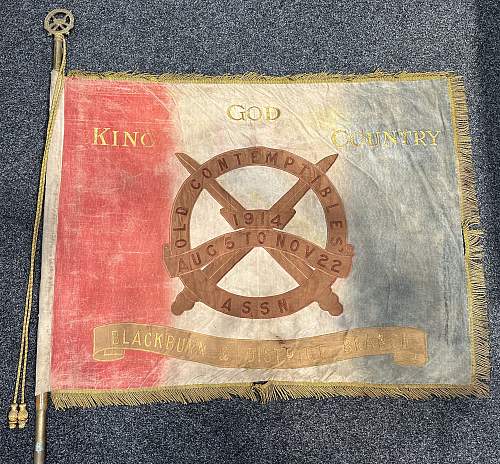 WW1 British Old Contemptibles Association Standard