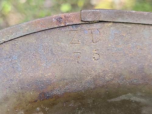 WWI US camo helmet