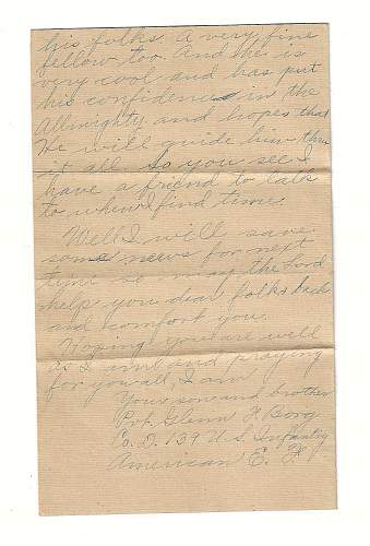 WW1 Era Letter Written by U.S. Soldier in The Trenches of France. He writes of feeling shaky after heavy shelling and more.