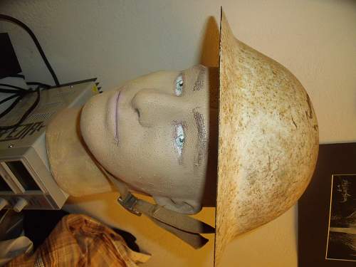 ww1 doughboy helmet? winter camo?