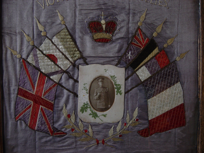 Royal Artillery sweetheart embroidery