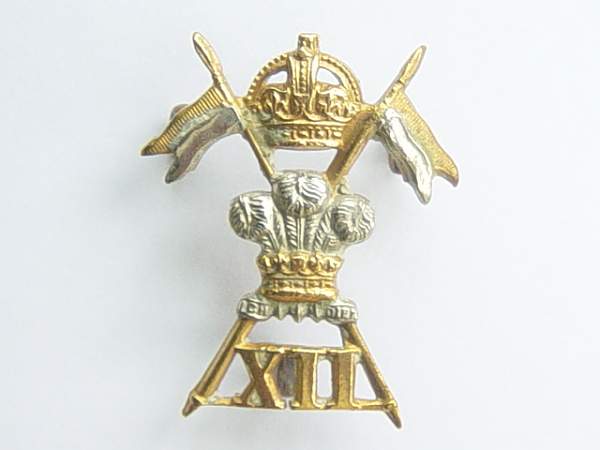 12th Royal Lancers collar dog