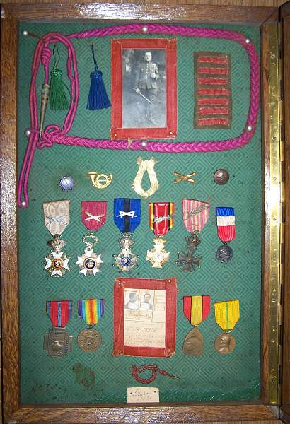 WWI Belgian medal groupings