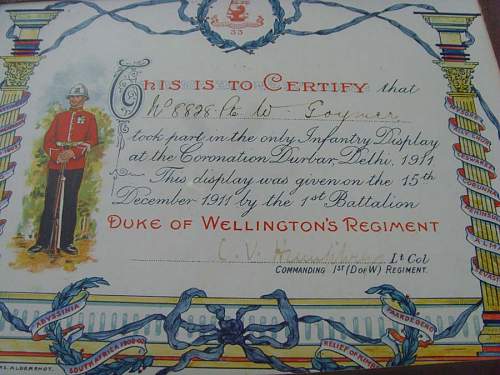 Duke of Wellington's Regt insignia