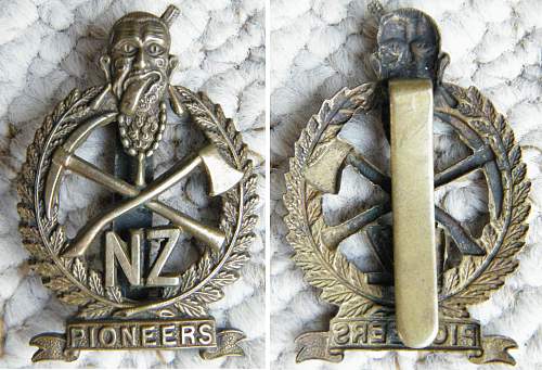 New Zealand Pioneer battalion cap badge