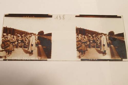 WWI French Glass Photo Slides with Viewer