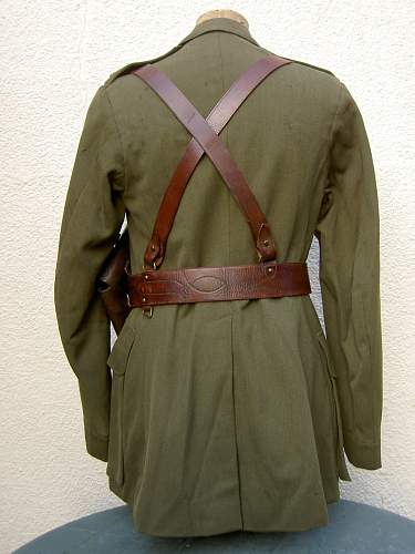 Lancashire fusileer officers 1917 pattern service dress jacket with double brace sam browne