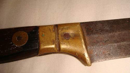 WW1 French butchers blade. 1915? Trench knife.