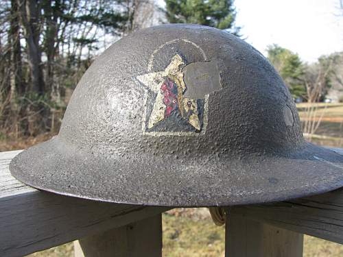 WWI 2nd ID Painted Helmet - 17th Field Artillery