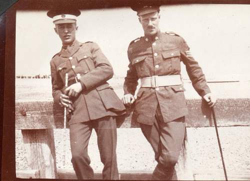 Lieut. Martin H Bluethner 5th CMR Cloth Badge &amp; Dog Tags