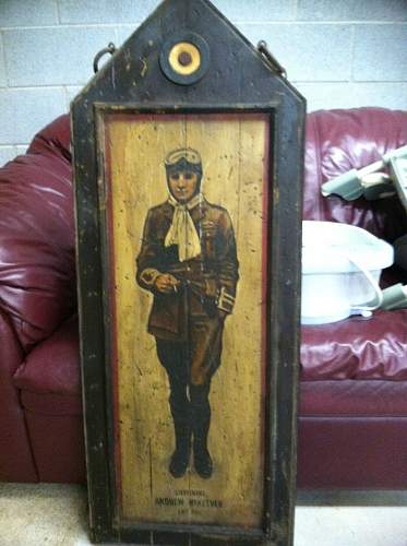 WWI Pilot Wooden Paintings