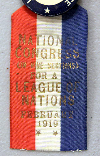 League of Nations Delegate Pin 1919