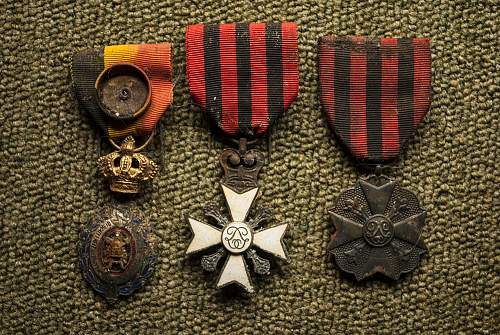 My great great grandfather's Belgian WWI medals!