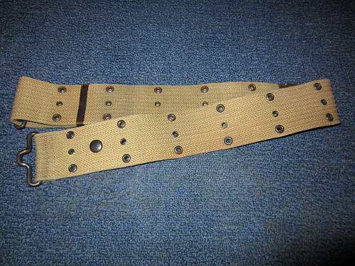 American infantry webbing