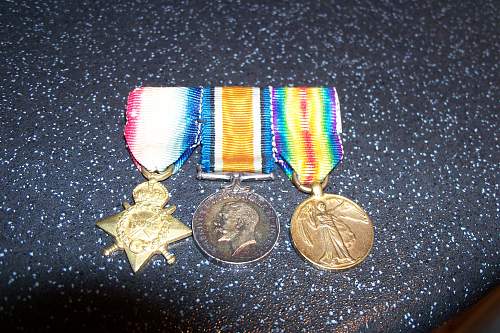 great war miniature british medal set