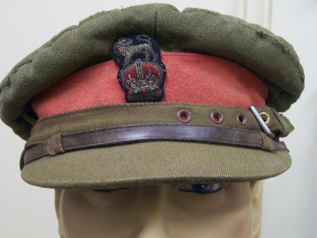 Ww1 style british army staff officers service dress cap