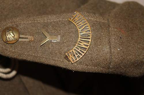 Warwickshire regiment complete uniform, pattern 1918? need help about it!