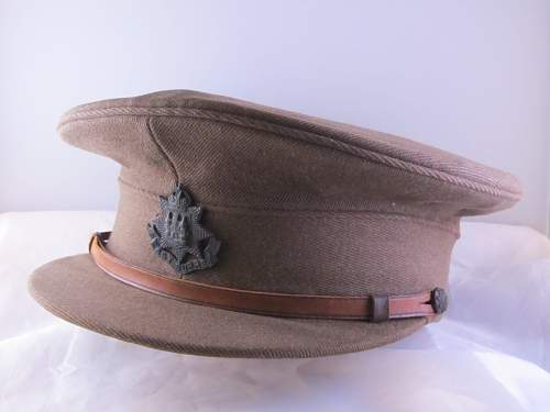 Ww1 dated east surreys regt officers service dress cap