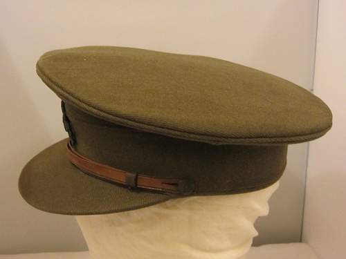 Ww1 dated east surreys regt officers service dress cap