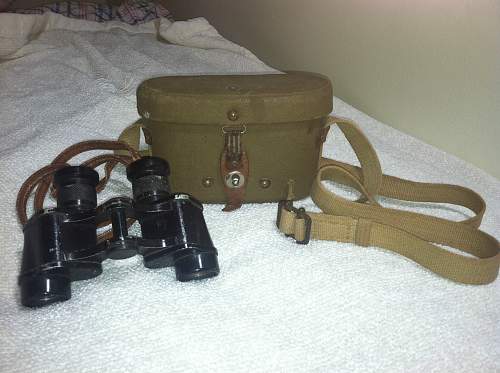 Binocular cases (might contain binoculars), Possibly US ww1? Bad photo.