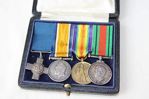 George Cross miniature medal set