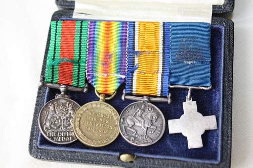 George Cross miniature medal set