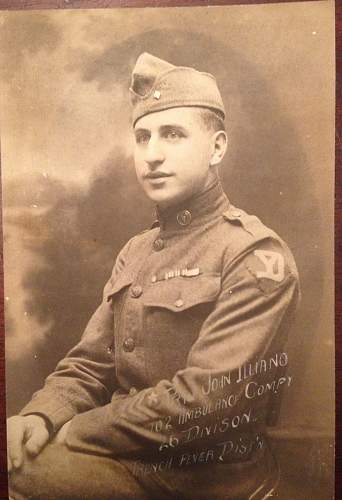 WWI US ID'ed Portrait Photo