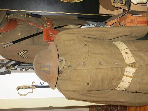 WWI 77TH DIV. Helmet and jacket