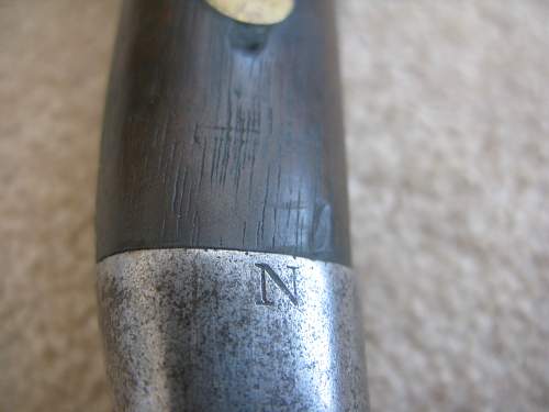 &quot;N&quot; Marked 1888 Bayonet