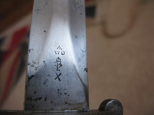 &quot;N&quot; Marked 1888 Bayonet