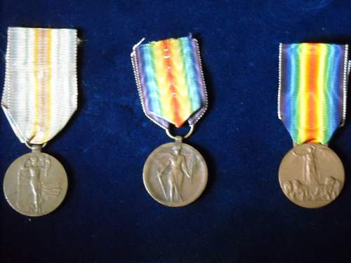 WWI victory medal collection