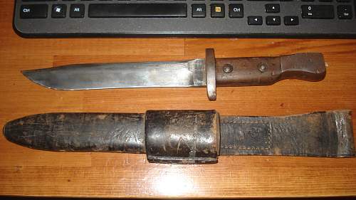 Very nice PROPER Canadian ROSS Trench Knife