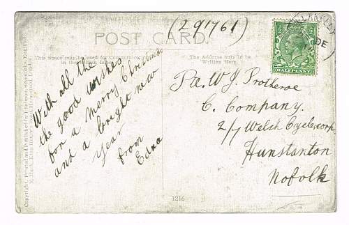 WWI period postcards
