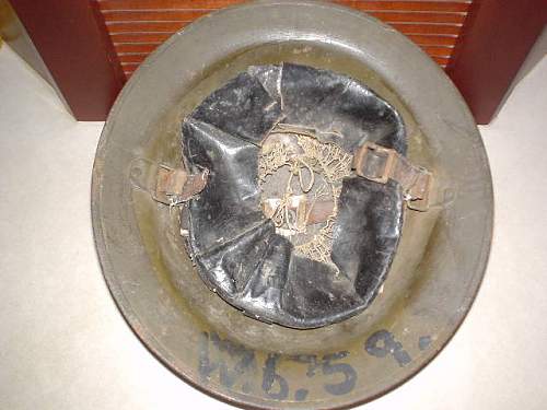 WWI US 89th Div. 314 Sanitary Train Helmet