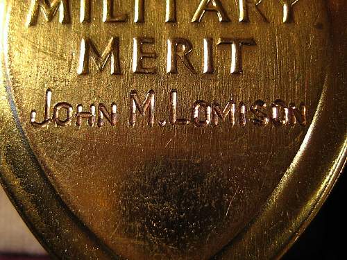 WWI Double Purple Heart Recipient Sgt. John Moore Lomison, March 21, 1892 - May 11, 1992