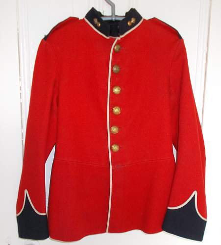 RWF OR's scarlet home service tunic 1902 pattern