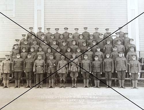 WWI Calagary 56th Battalion C.E.F. &quot;Sergemts Group Photo&quot;