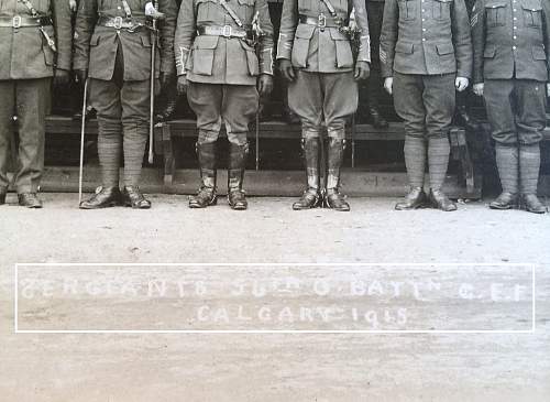 WWI Calagary 56th Battalion C.E.F. &quot;Sergemts Group Photo&quot;