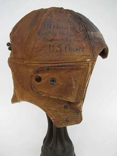 Named, Painted WWI US Flight helmets